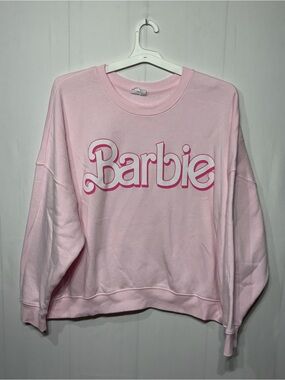 Barbie Plus Size Pink Logo Sweatshirt